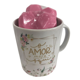 Caneca com sabonetes Perfumados